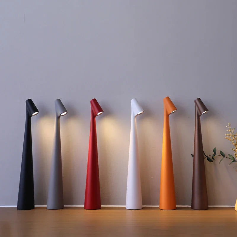 LED Table Lamp – Rechargeable Touch Dimmable Bedside Light