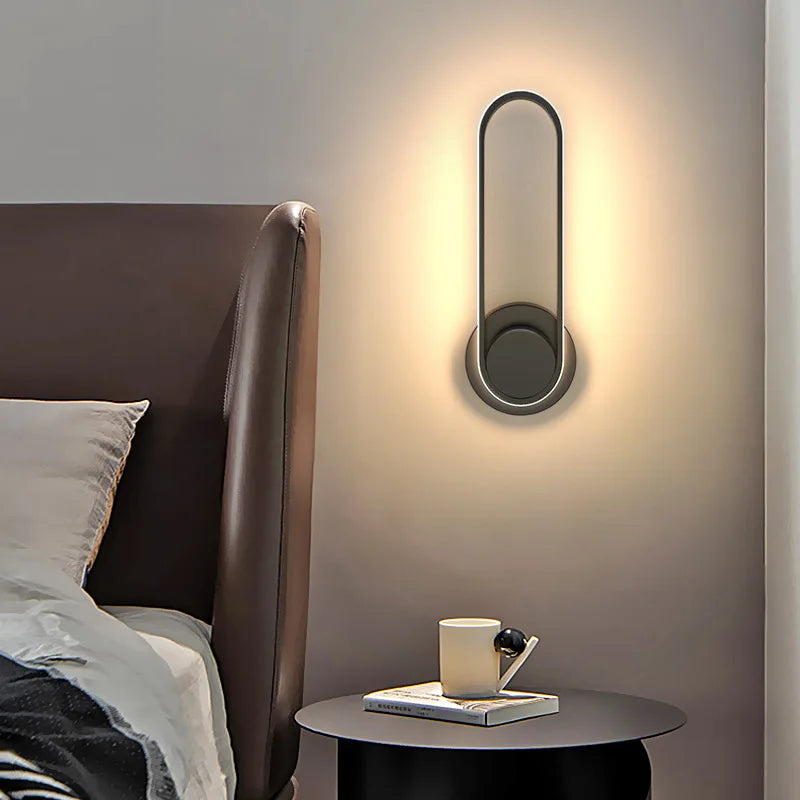LED Wall Light – 330° Rotating Aluminium Sconce