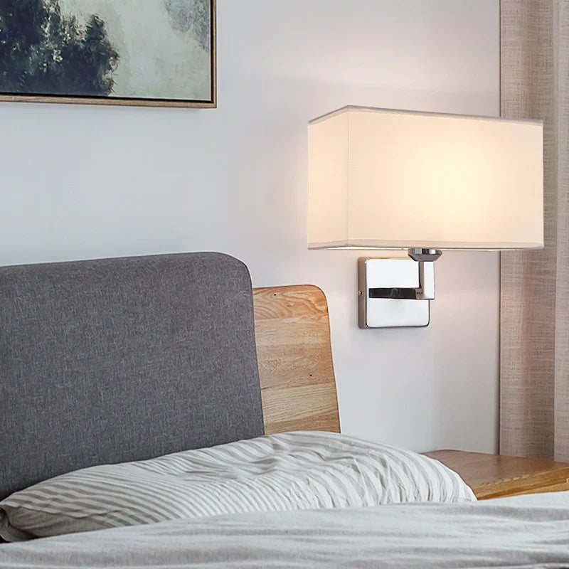 Wall Lamp with Reading Light – E27 Bedside Sconce