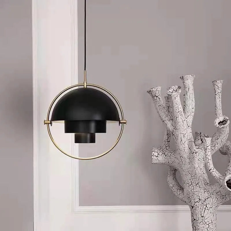 Sculptural Pendant Light – Nordic Metal Suspension Lamp