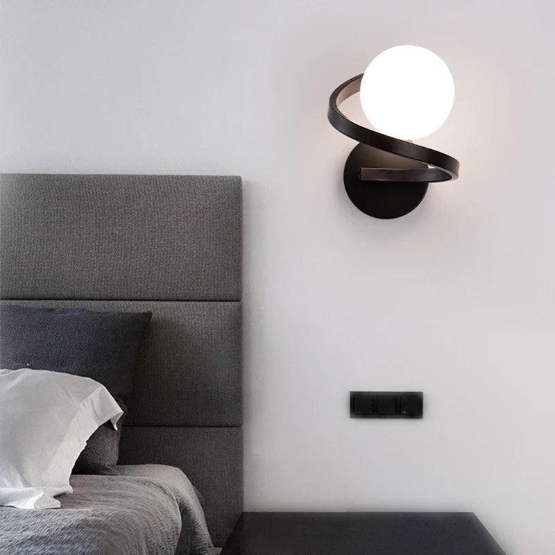 Dual Globe LED Wall Light – Modern Metal Sconce