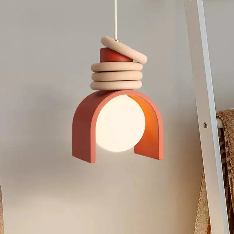 Wabi-Sabi Pendant Light – Japanese Resin Hanging Lamp