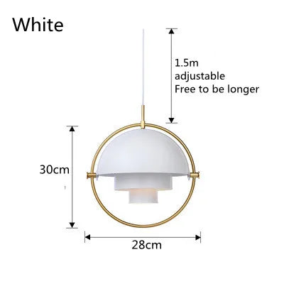 Sculptural Pendant Light – Nordic Metal Suspension Lamp