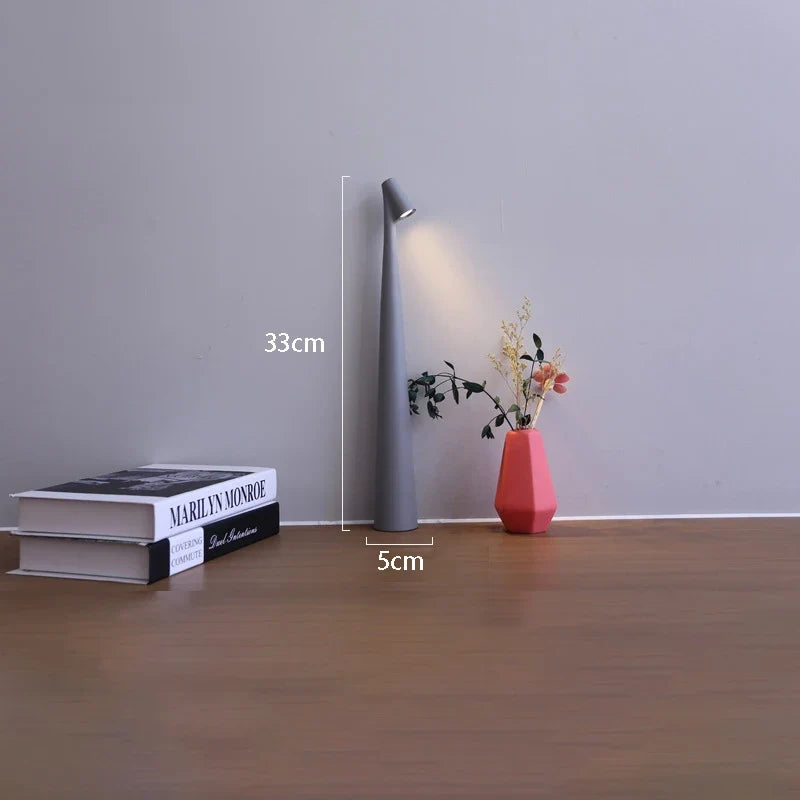 LED Table Lamp – Rechargeable Touch Dimmable Bedside Light