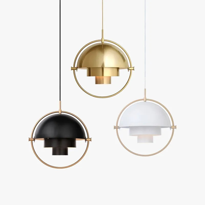 Sculptural Pendant Light – Nordic Metal Suspension Lamp
