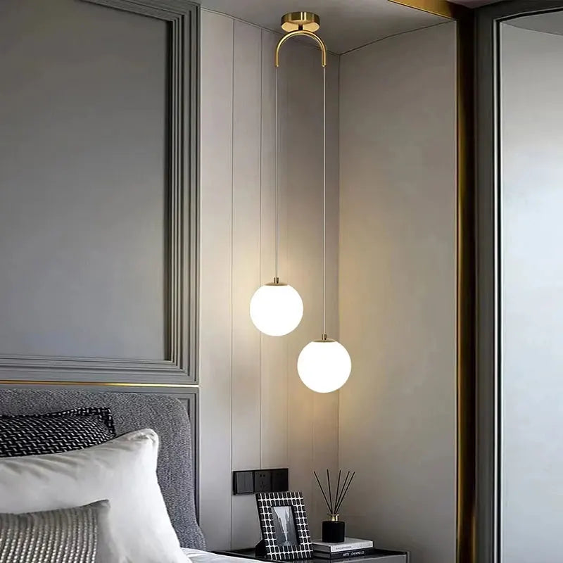 Glass Globe Pendant Light – Nordic Hanging Lamp