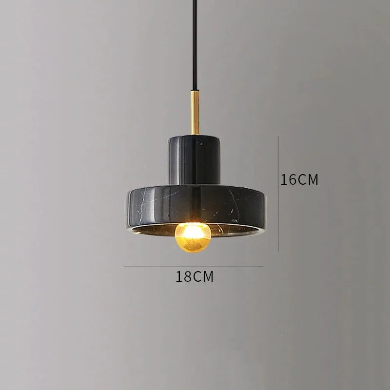 Marble Pendant Lamp – Natural Stone Hanging Light