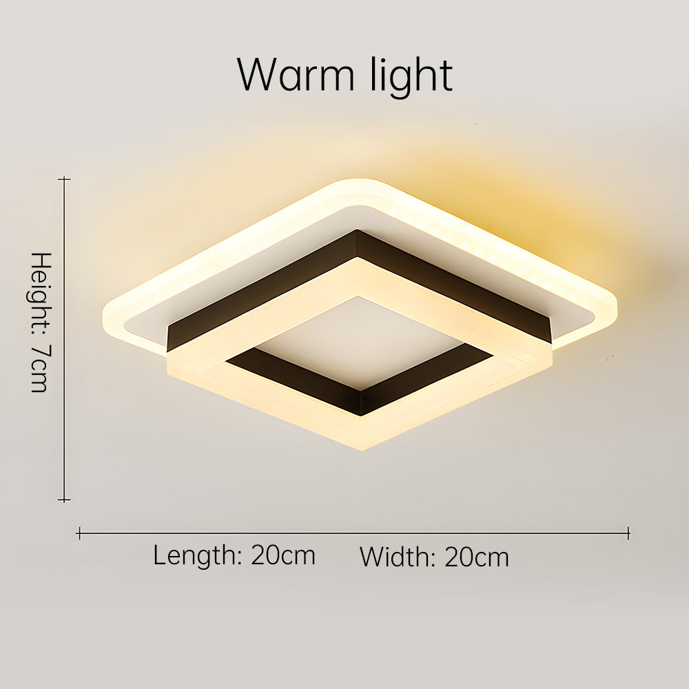 Square LED Ceiling Light – Modern Flush Mount