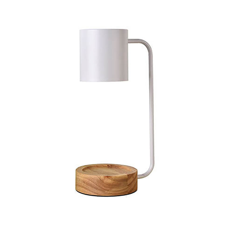 Table Lamp – Japanese Minimalist Wood & Metal Design