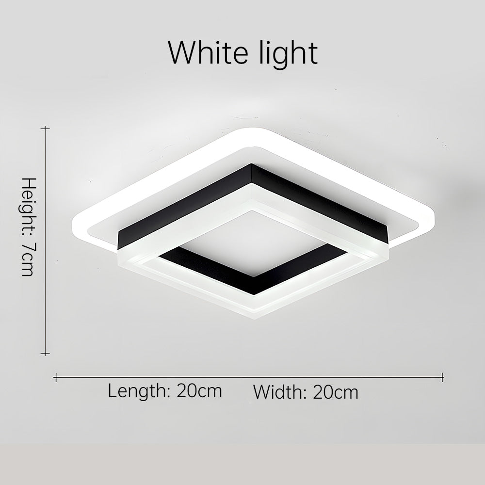 Square LED Ceiling Light – Modern Flush Mount