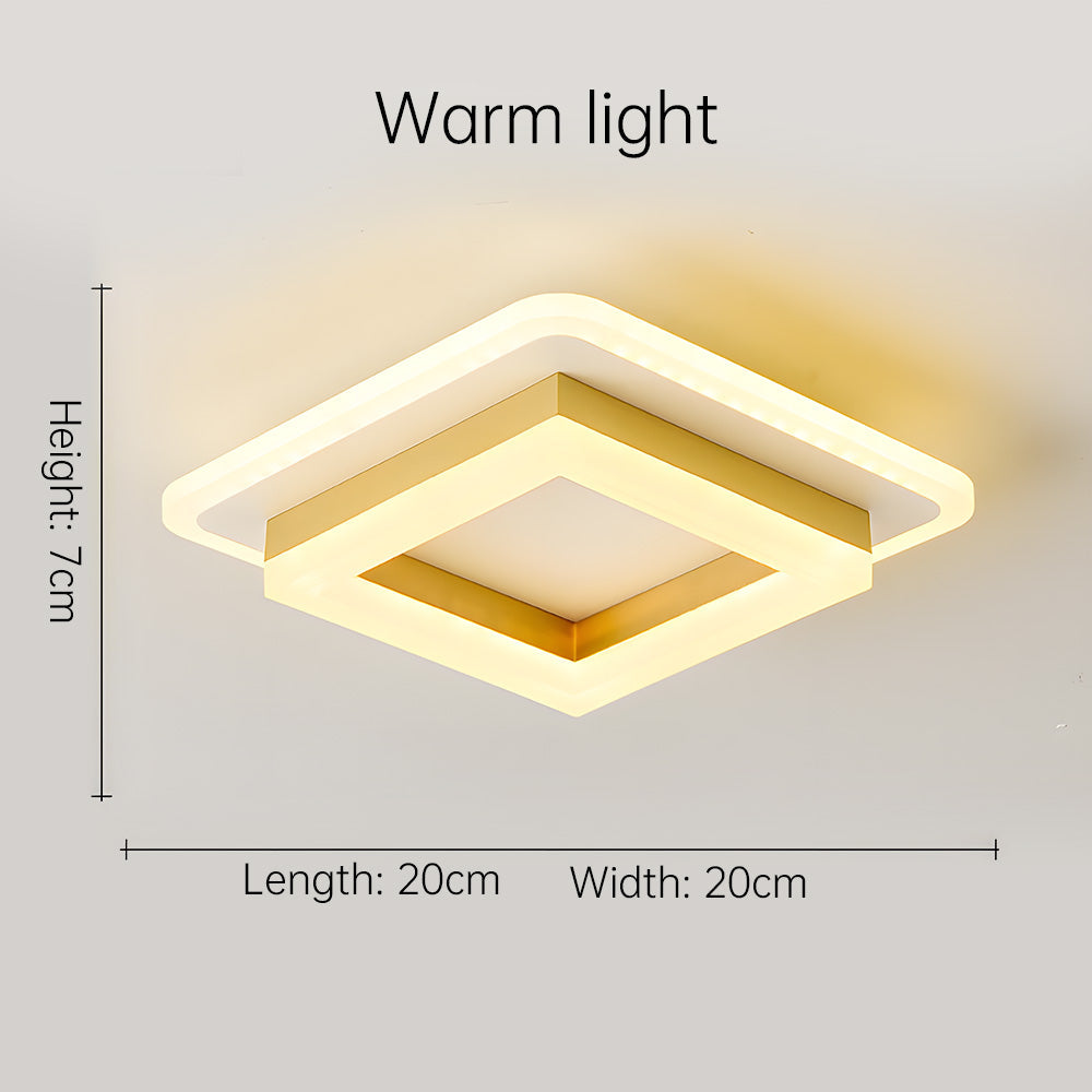 Square LED Ceiling Light – Modern Flush Mount