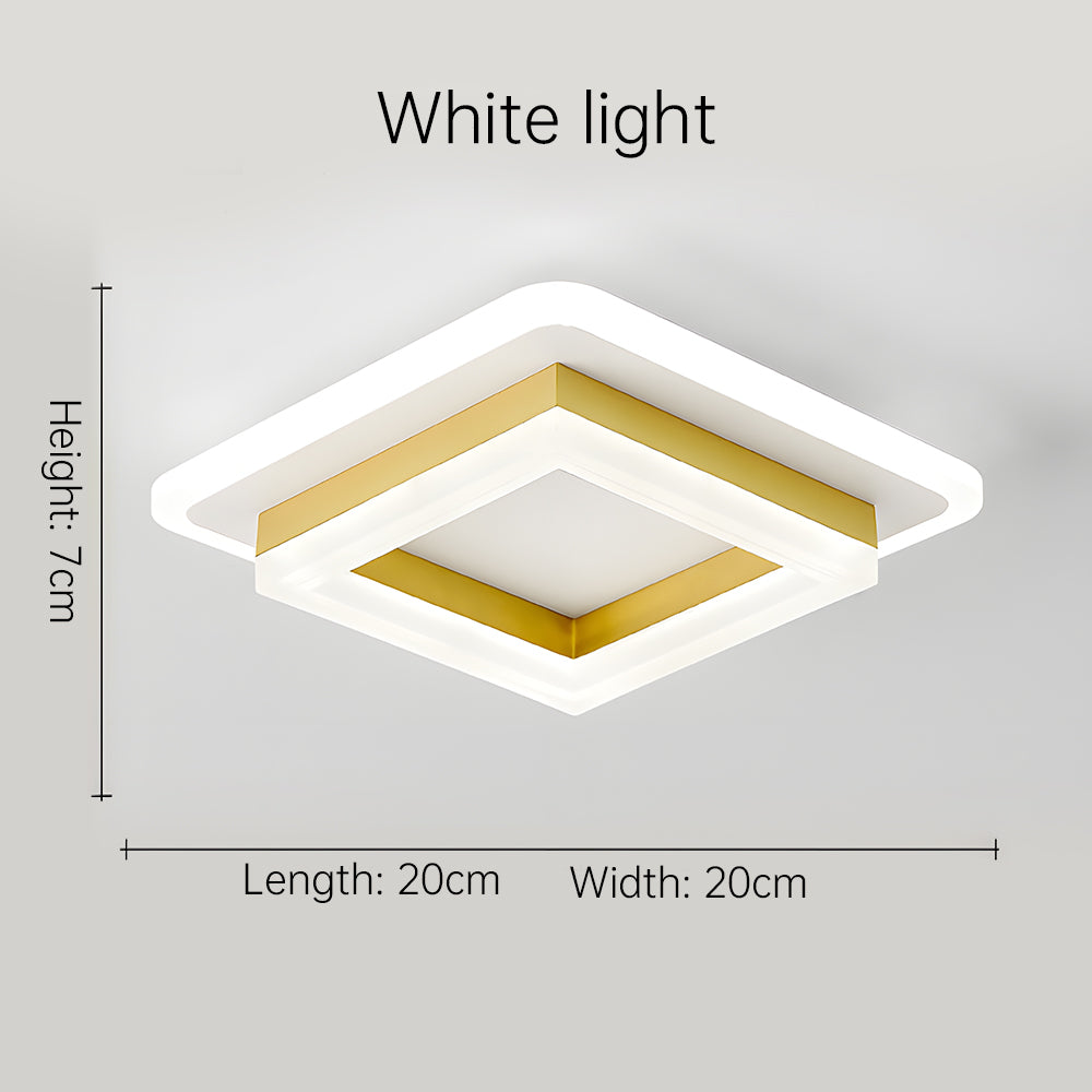 Square LED Ceiling Light – Modern Flush Mount