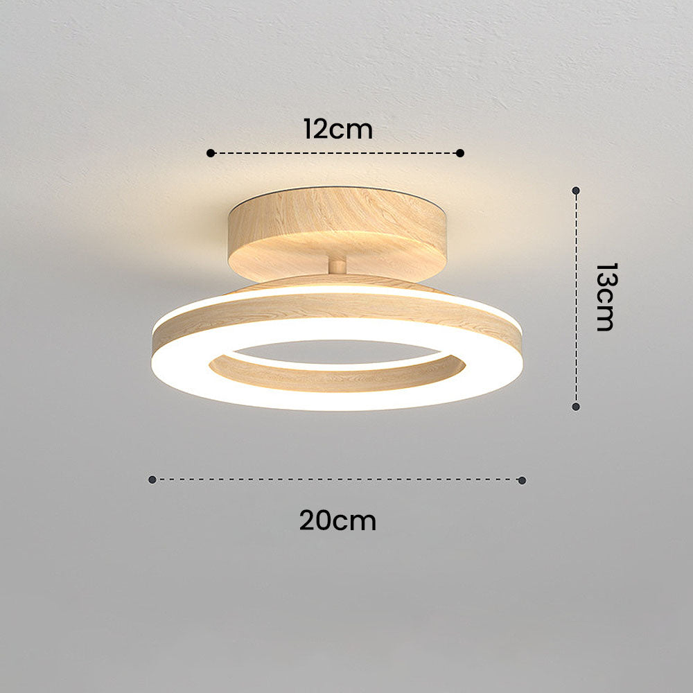LED Ceiling Light – Round Acrylic Flush Mount for Hallways