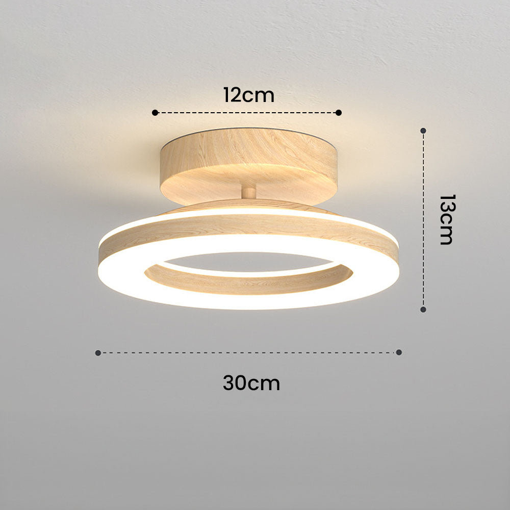 LED Ceiling Light – Round Acrylic Flush Mount for Hallways