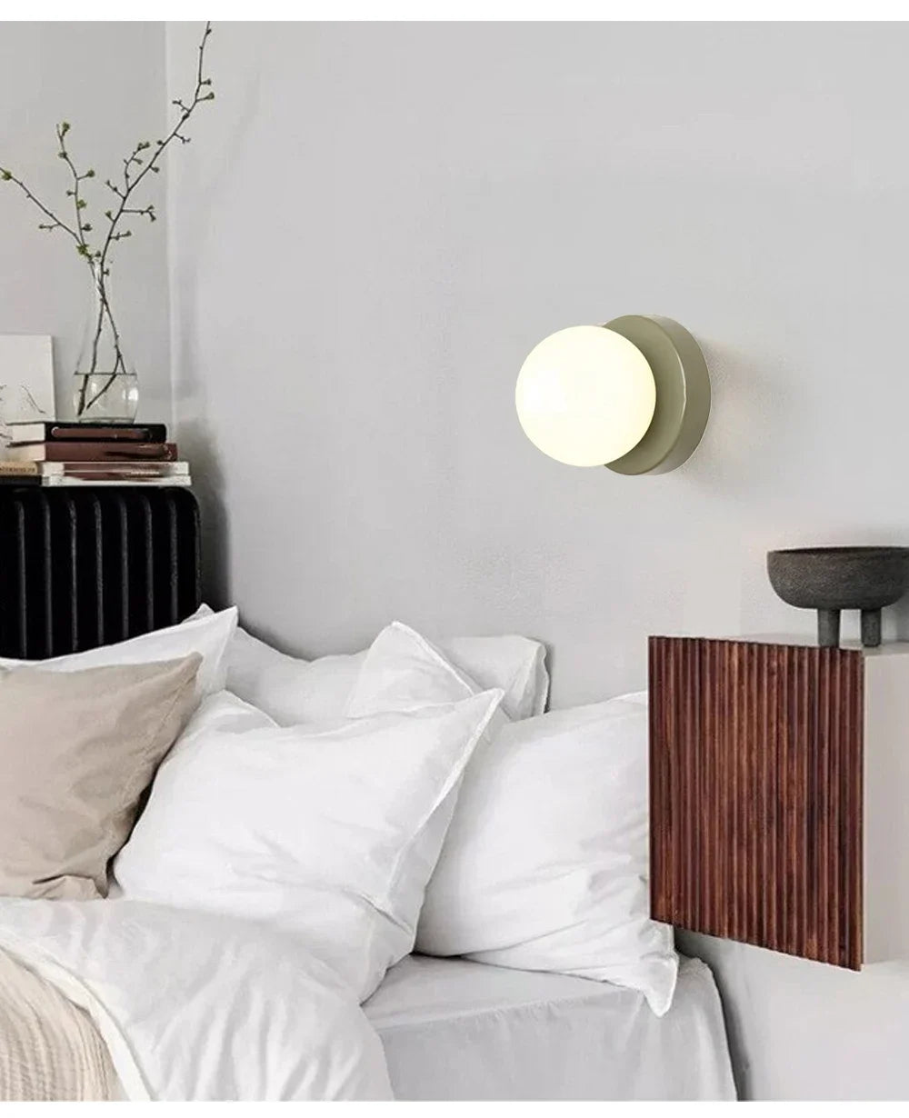 Macaron LED Wall Lamp – Coloured Glass Sconce