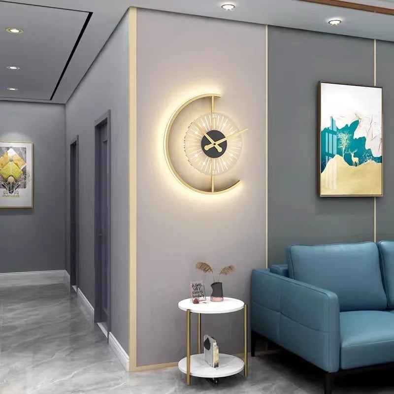 Wall Clock Lamp – Post-Modern LED Sconce