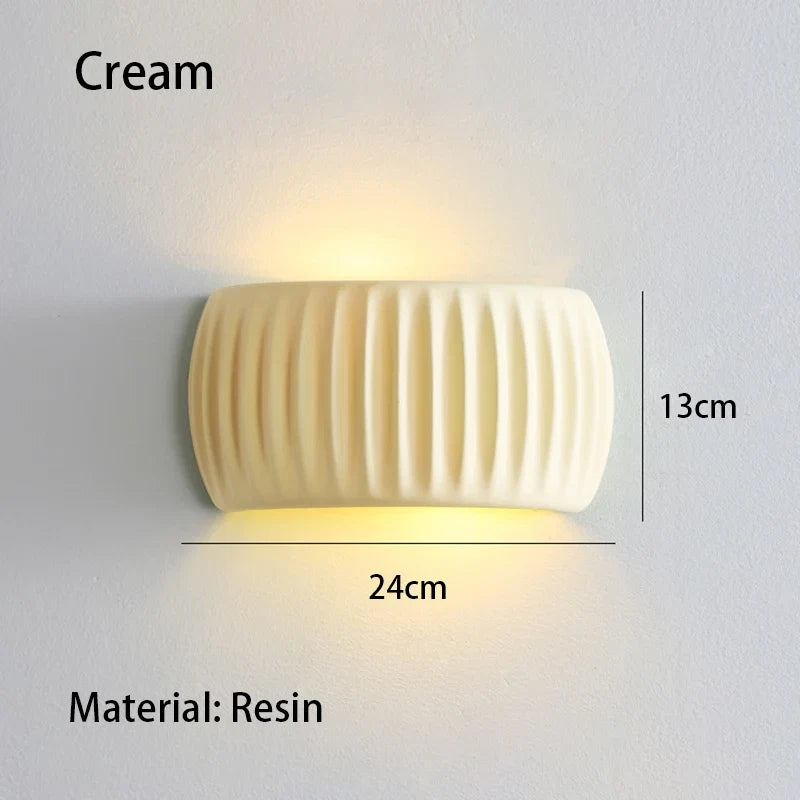 Resin Wall Lamp – Textured French Sconce