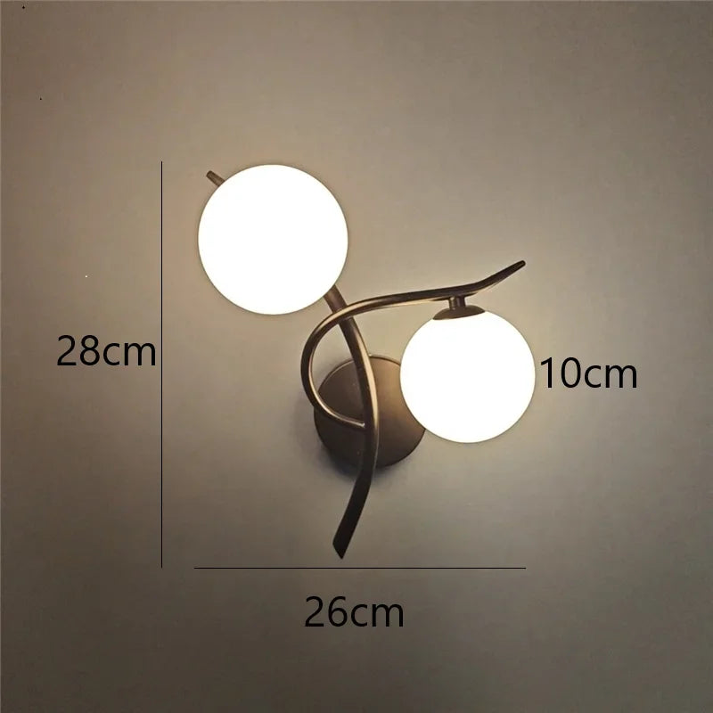 Dual Globe Wall Light – Nordic LED Sconce