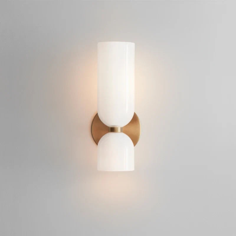 Glass Wall Lamp – Smoked Tube Sconce