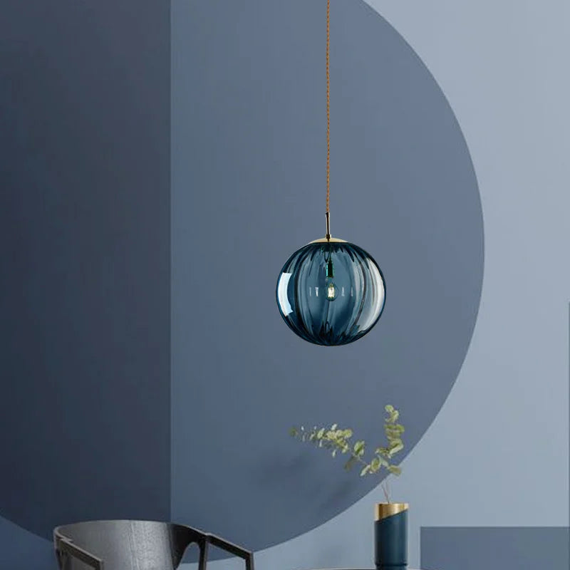 Glass Ball Pendant Light – Nordic Hanging Lamp