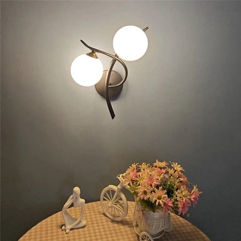 Dual Globe Wall Light – Nordic LED Sconce