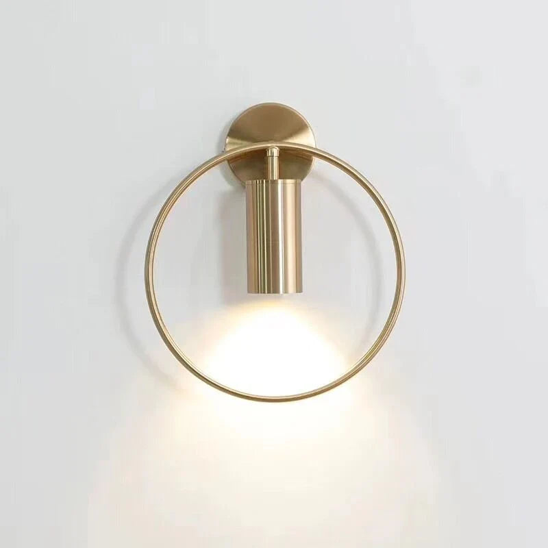 Halo Wall Light – Gold Ring Nordic Sconce