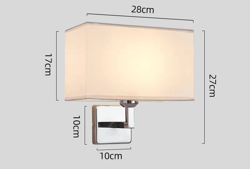 Wall Lamp with Reading Light – E27 Bedside Sconce