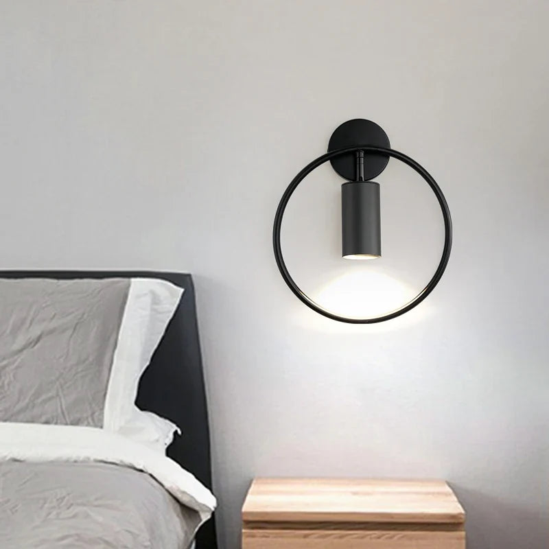 Halo Wall Light – Gold Ring Nordic Sconce