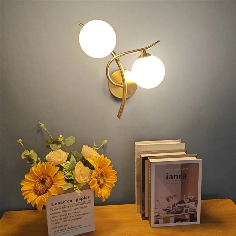 Dual Globe Wall Light – Nordic LED Sconce