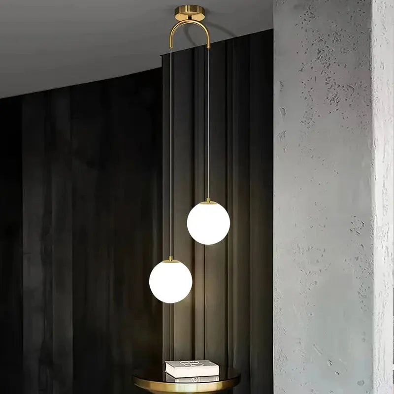 Glass Globe Pendant Light – Nordic Hanging Lamp
