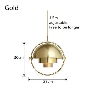 Sculptural Pendant Light – Nordic Metal Suspension Lamp