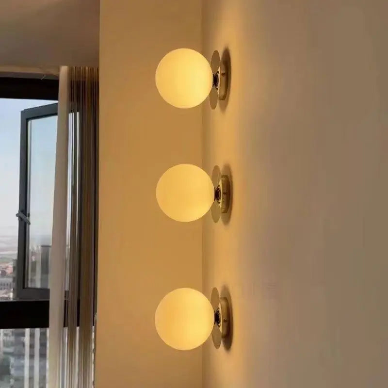 Globe Glass Wall Lamp – Bathroom & Bedroom Sconce