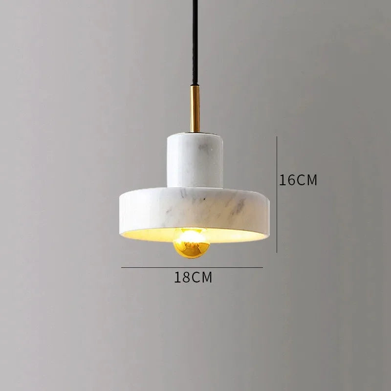 Marble Pendant Lamp – Natural Stone Hanging Light