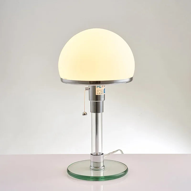 Bauhaus Table Lamp – Designer Glass Bedside Light