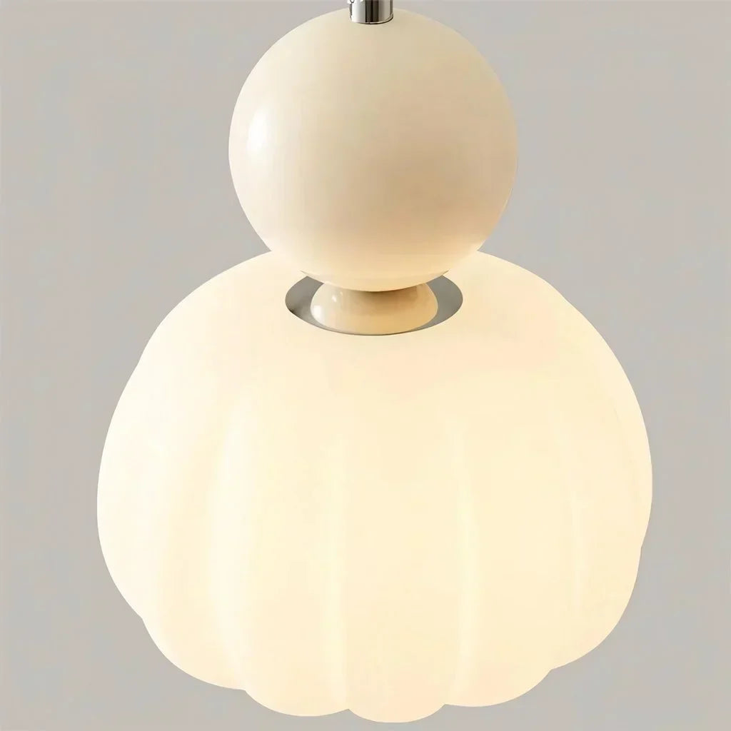 Pumpkin Pendant Light – Nordic LED Ceiling Lamp
