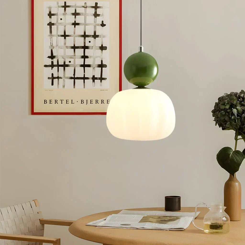 Pumpkin Pendant Light – Nordic LED Ceiling Lamp