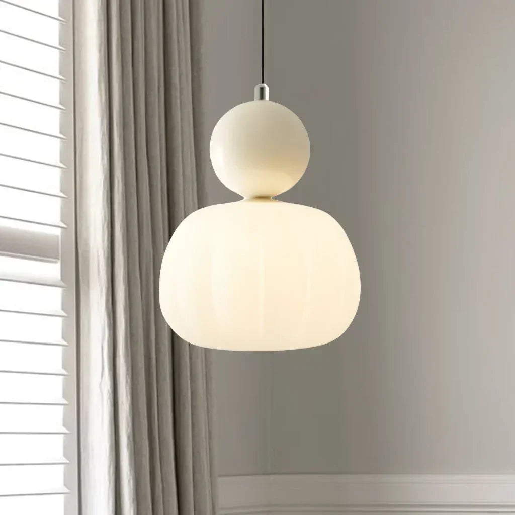 Pumpkin Pendant Light – Nordic LED Ceiling Lamp
