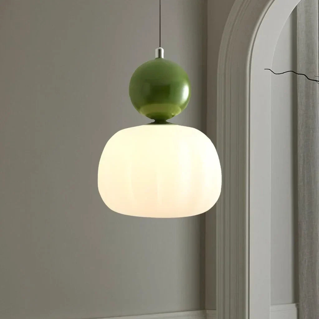 Pumpkin Pendant Light – Nordic LED Ceiling Lamp