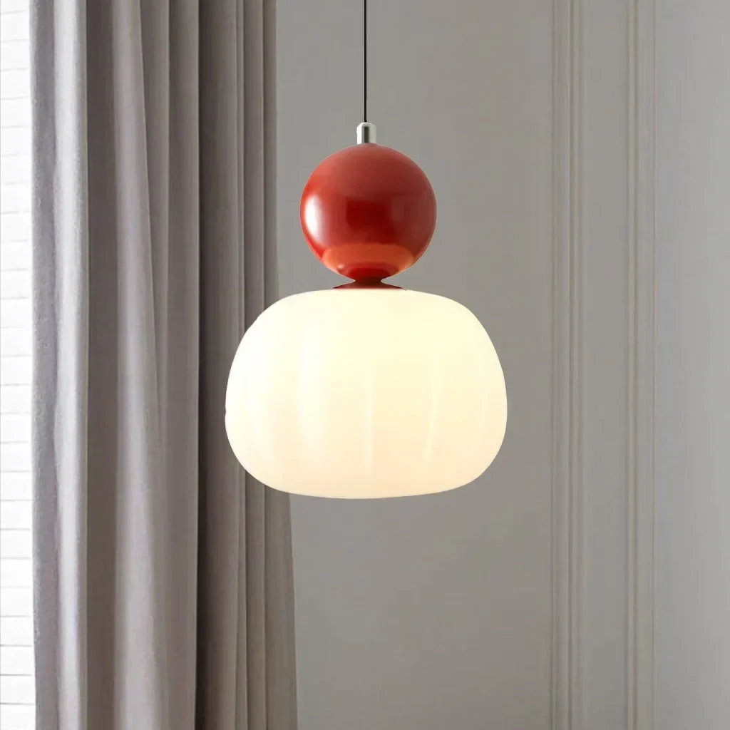 Pumpkin Pendant Light – Nordic LED Ceiling Lamp