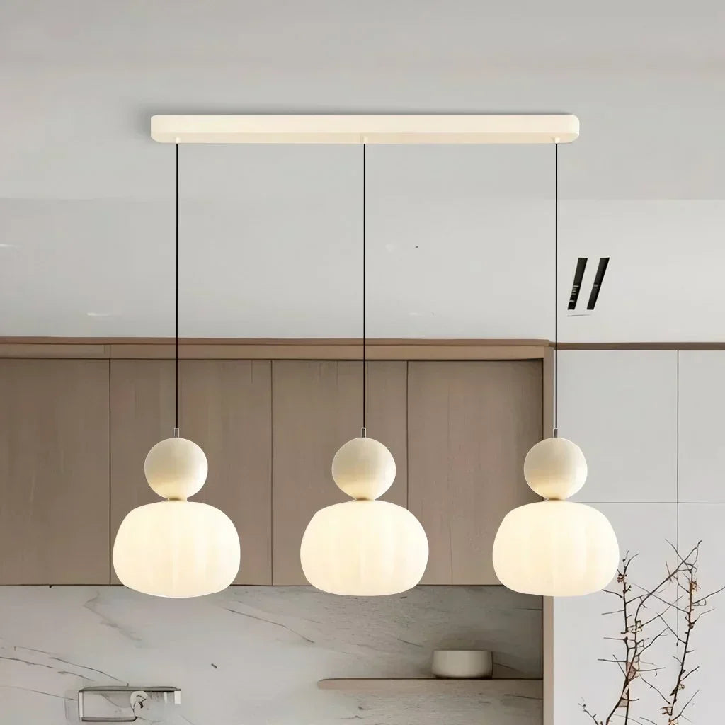 Pumpkin Pendant Light – Nordic LED Ceiling Lamp