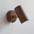 Walnut Wall Lamp – Retro LED Spotlight Sconce