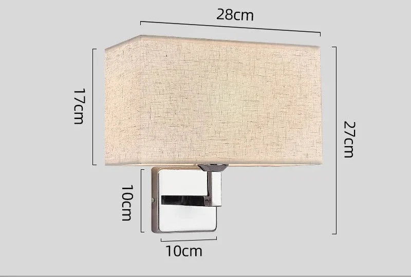 Wall Lamp with Reading Light – E27 Bedside Sconce