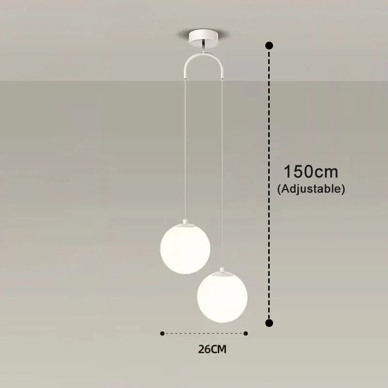Glass Globe Pendant Light – Nordic Hanging Lamp