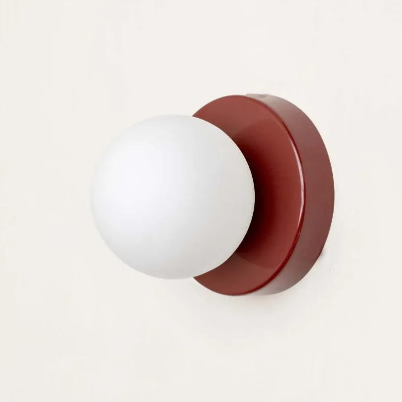 Macaron LED Wall Lamp – Coloured Glass Sconce