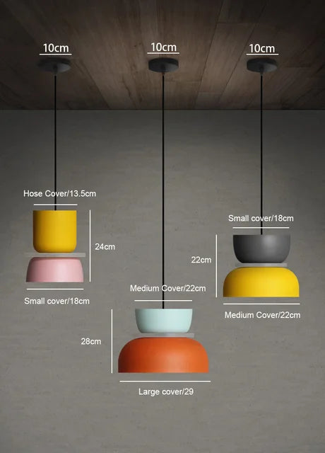 Macaron Pendant Light – Colourful Nordic Hanging Lamp