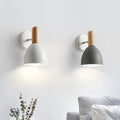 Wooden Wall Lamp – Adjustable Nordic Bedside Light