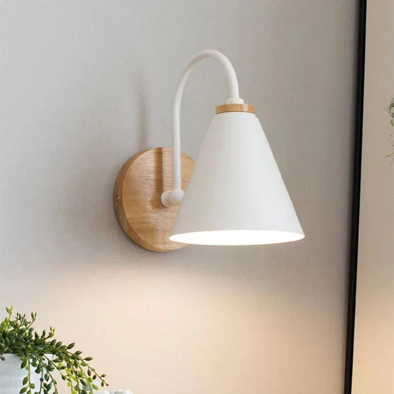 Beam Wall Light – Scandinavian Wood & Iron Sconce