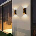 Black & Gold Wall Light – Waterproof Up & Down LED
