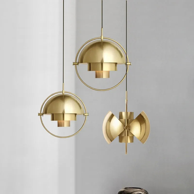 Sculptural Pendant Light – Nordic Metal Suspension Lamp