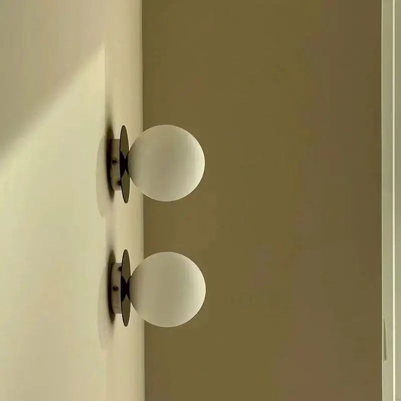 Globe Glass Wall Lamp – Bathroom & Bedroom Sconce